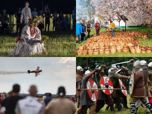 Wianek na głowie, samoloty, rycerze i koszyki – cztery sceny idealne na letnie imprezy plenerowe.