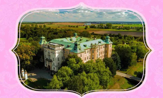 Pałac w Rydzynie, otoczony zielenią, zaprasza na niezapomniane wydarzenia. Malownicze krajobrazy i zabytkowa architektura tworzą wyjątkową atmosferę.