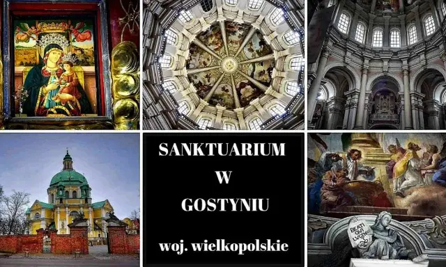 Sanktuarium w Gostyniu, święta góra Wielkopolski. Witraże, freski i piękna architektura.